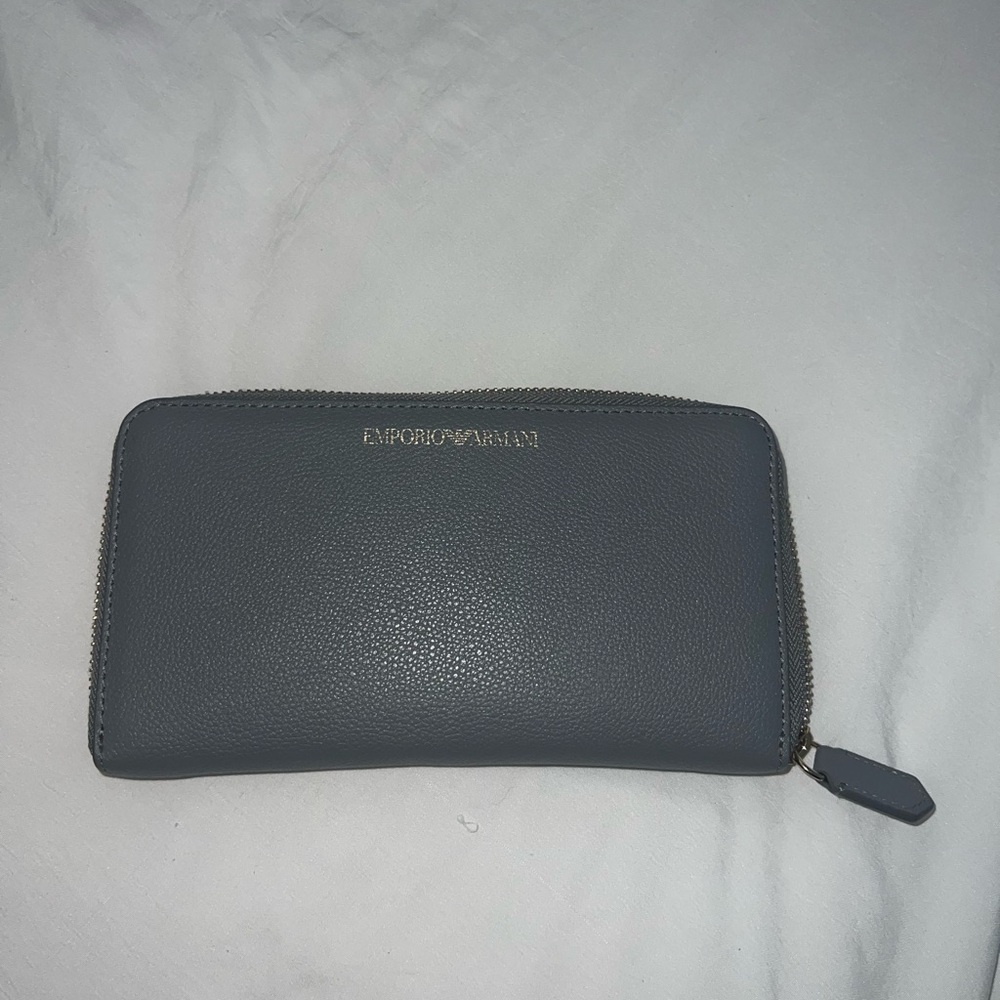 Slate blue/ grey Armani Wallet